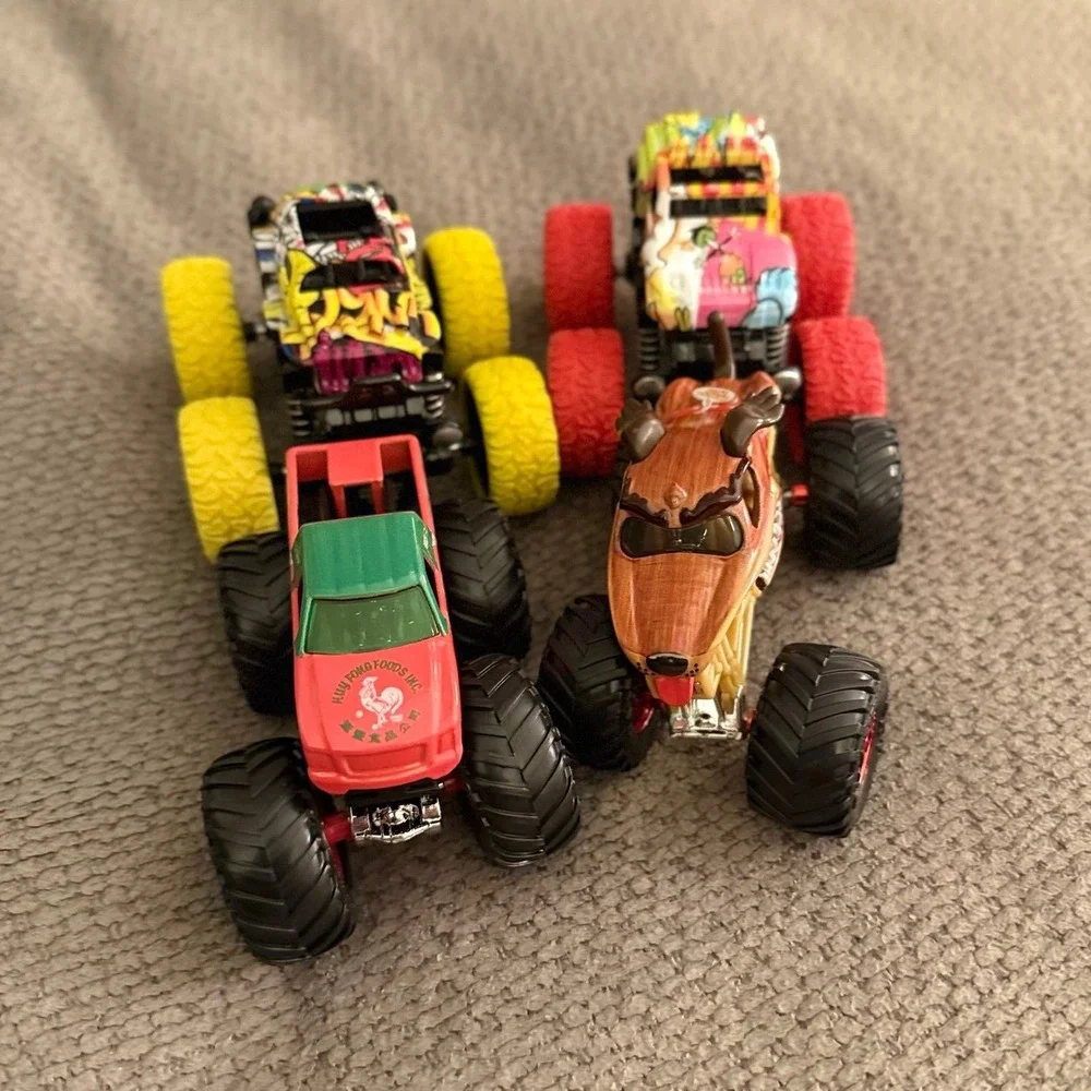 Monster Trucks - Hot Wheels, Monster Mutt and 2 others
